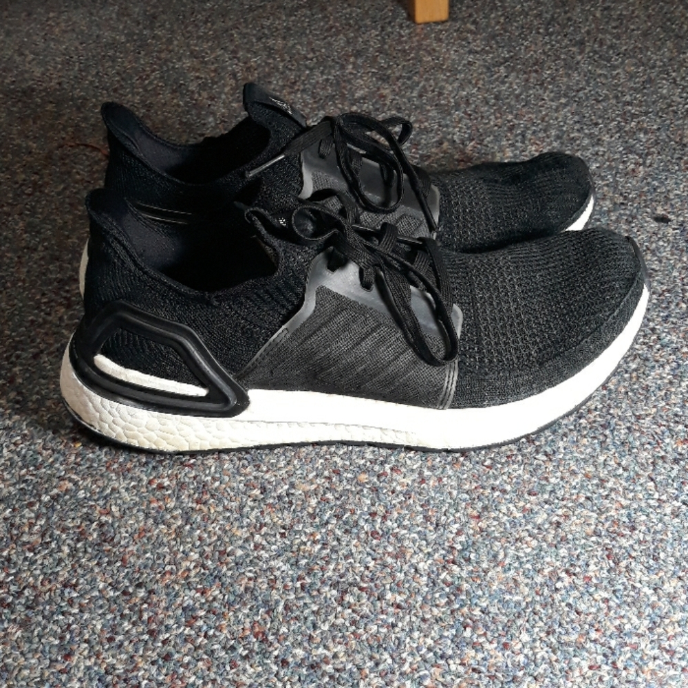 Adidas Ultraboost Black with White Sole / Boost
